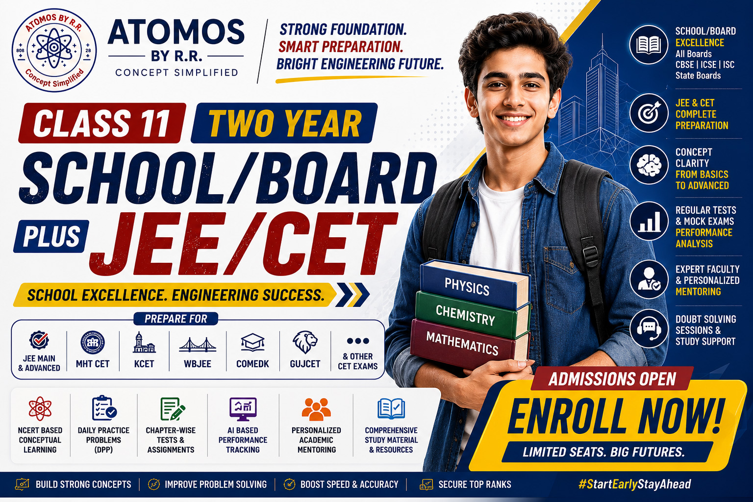 Class-11 Two Year School/Board plus JEE/CET
